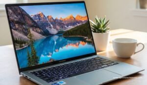 Zenbook S 13 OLED, ASUS Zenbook S 13 OLED रिव्यू, Zenbook S 13 OLED english, सबसे पतला OLED लैपटॉप, बेस्ट ultraportable लैपटॉप, Zenbook S 13 OLED बैटरी, ASUS Zenbook S 13 OLED कीमत, ASUS Zenbook S 13 OLED ब्राइट OLED स्क्रीन ओपन व्यू, Zenbook S 13 OLED सुपर स्लिम साइड प्रोफाइल, ASUS Zenbook S 13 OLED कीबोर्ड क्लोजअप, Zenbook S 13 OLED वाइब्रेंट 3K OLED डिस्प्ले, ASUS Zenbook S 13 OLED हल्का लैपटॉप यूज करते हुए,