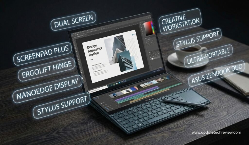 Zenbook S 13 OLED, ASUS Zenbook S 13 OLED रिव्यू, Zenbook S 13 OLED english, सबसे पतला OLED लैपटॉप, बेस्ट ultraportable लैपटॉप, Zenbook S 13 OLED बैटरी, ASUS Zenbook S 13 OLED कीमत, ASUS Zenbook S 13 OLED ब्राइट OLED स्क्रीन ओपन व्यू, Zenbook S 13 OLED सुपर स्लिम साइड प्रोफाइल, ASUS Zenbook S 13 OLED कीबोर्ड क्लोजअप, Zenbook S 13 OLED वाइब्रेंट 3K OLED डिस्प्ले, ASUS Zenbook S 13 OLED हल्का लैपटॉप यूज करते हुए,