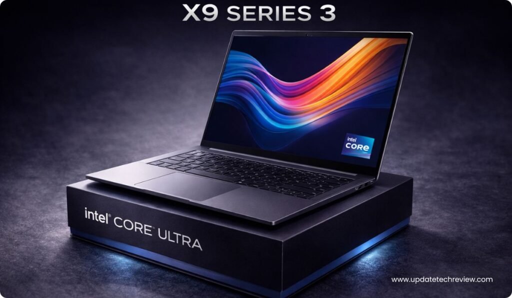 Intel Core Ultra X9 Series 3, Panther Lake processors, Core Ultra X9 388H specs, Intel Arc B390 GPU, Best AI laptop processors 2026, Core Ultra Series 3 performance, Intel Panther Lake review, Intel Core Ultra X9 388H Panther Lake Bright OLED laptop demo, Intel Core Ultra X9 Series 3 architecture and core config closeup, Panther Lake gaming performance test screenshots, Creator using Intel Core Ultra X9 388H laptop, ASUS Zenbook Duo Panther Lake Dual OLED screen view,