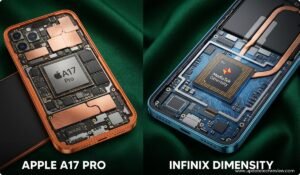 Infinix Hot 70 Pro vs iPhone 17 Pro,