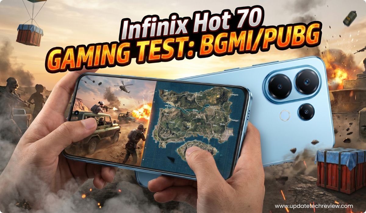 Infinix Hot 70 gaming test, Infinix Hot 70 BGMI FPS, Infinix Hot 70 PUBG test, Infinix Hot 70 review, Infinix Hot 70 price in India, Infinix Hot 70 Helio G100 gaming, Infinix Hot 70 battery backup gaming, Infinix Hot 70 vs other gaming phones, Infinix Hot 70 COD Mobile FPS, Best gaming phone under 15000,